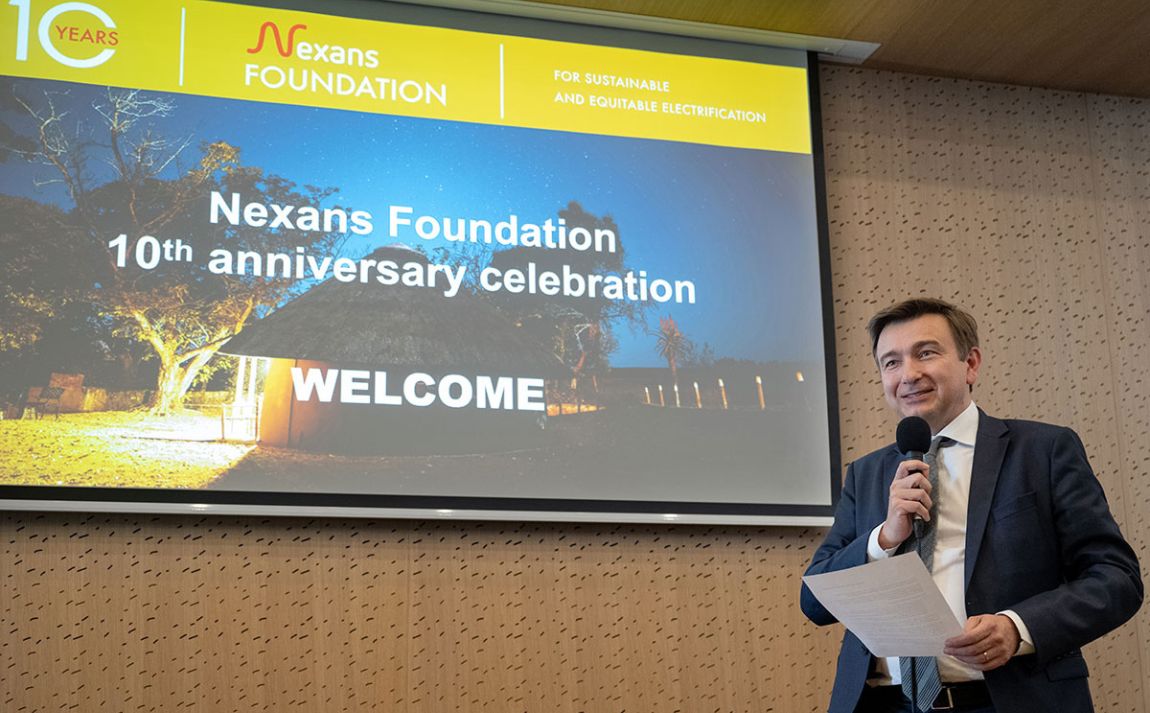 Christopher Guérin at Fondation Nexans' 10 years celebration