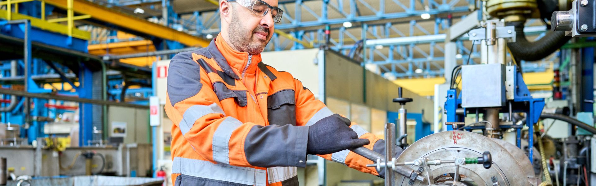 Nexans employee in Charleroi's plant, Belgium